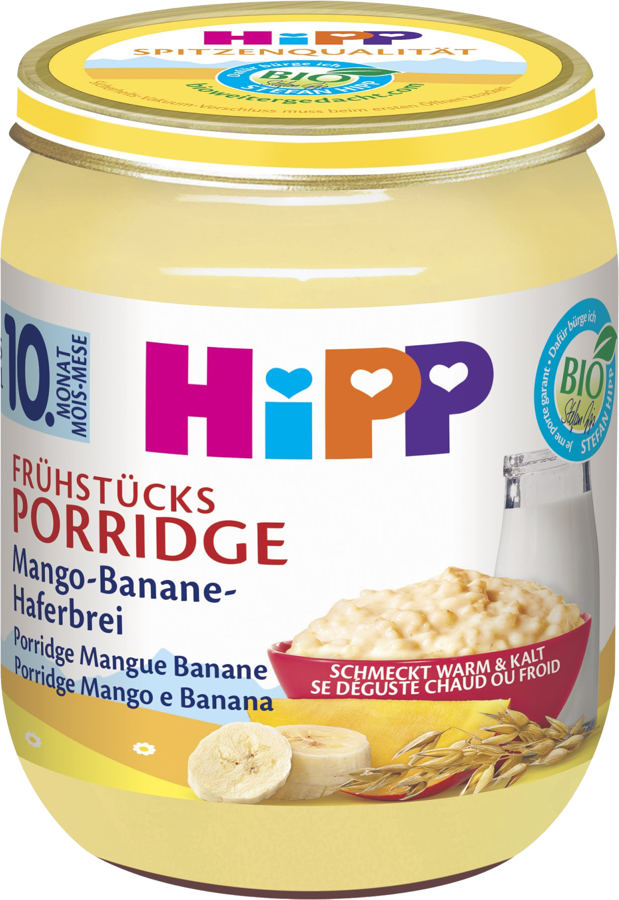 HiPP BIO Raňajková ovsená kaša s mangom a banánom 160 g