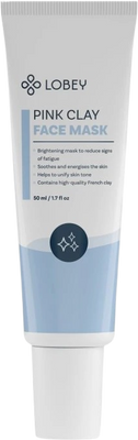 Lobey Pleťová maska s ružovým ílom 50 ml