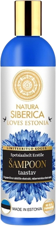 Natura Siberica Omladzujúci šampón na vlasy – nevädza a moruška 400 ml