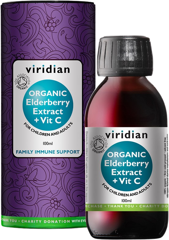 Viridian Elderberry Extract + Vitamin C Organic 100 ml