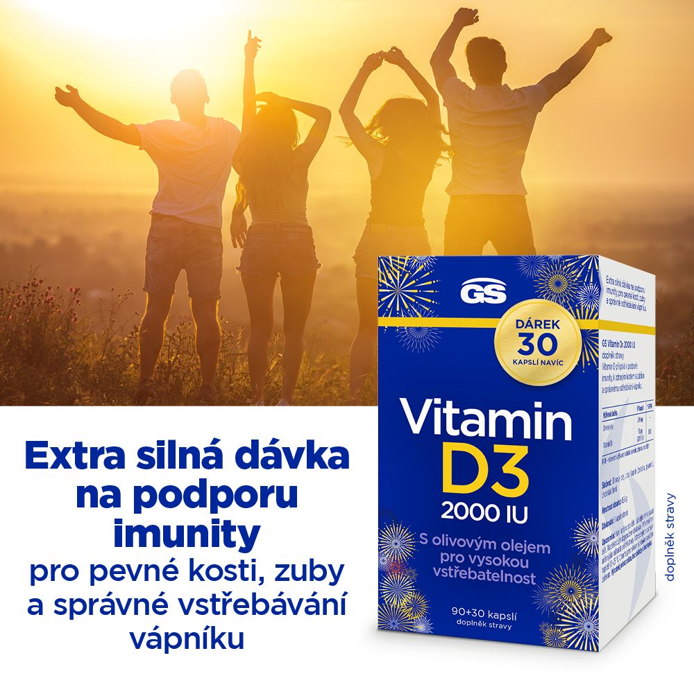 GS Vitamin D3 120 kapsúl