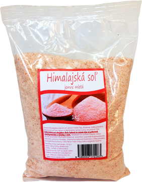 Najtelo Pravá Himalájska soľ ružová, jemne mletá 1 kg