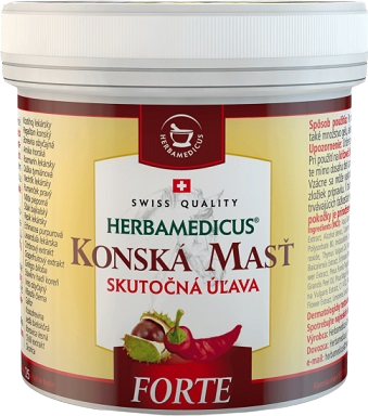 Herbamedicus Konská hrejivá masť Forte 500 ml