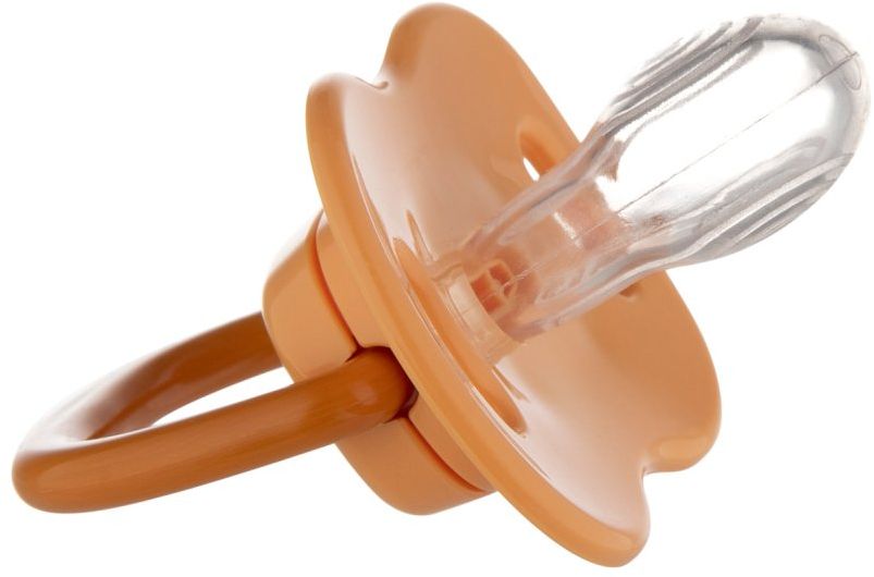 Canpol babies Set symetrických silikónových cumlíkov Mountains 0-6m, žltý 2 ks