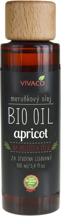 Vivaco BIO OIL Marhuľový olej na tvár a telo 100 ml