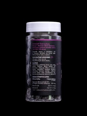 Swaglift Chaga gummies s príchuťou čiernych ríbezlí 60 ks
