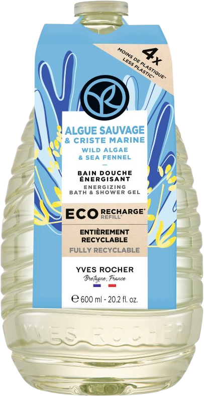 Yves Rocher Sprchový gél Morská riasa & motar prímorský 600 ml