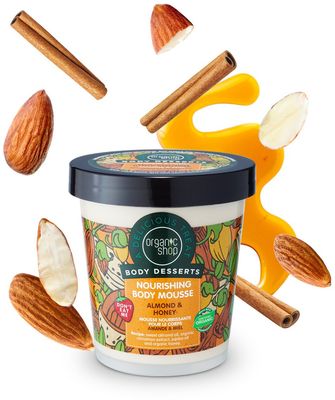 Organic Shop Mandle a Med Výživná telová pena 450 ml