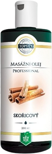 Topvet škoricový masážny olej 200 ml