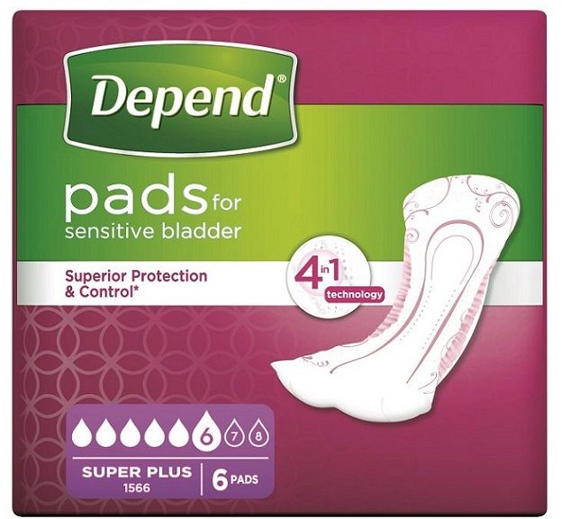 Depend Super plus vložky inkontinenčné 6 ks