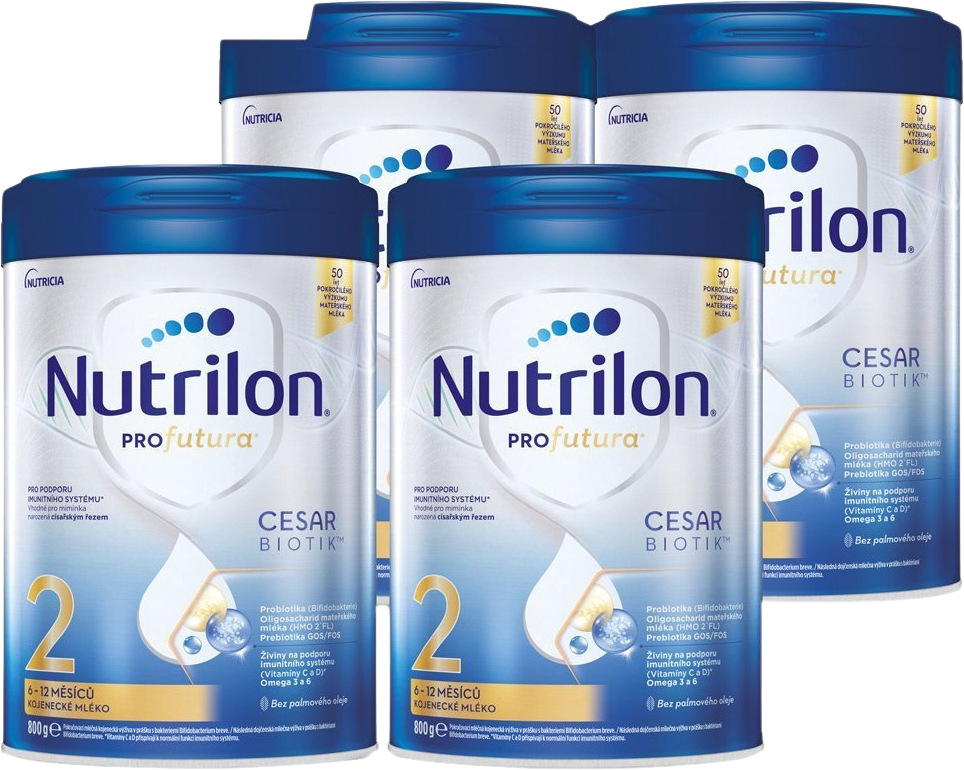 Nutrilon Profutura® Cesarbiotik™ 2 kojenecké mléko od uk. 6. měsíce 4 x 800 g