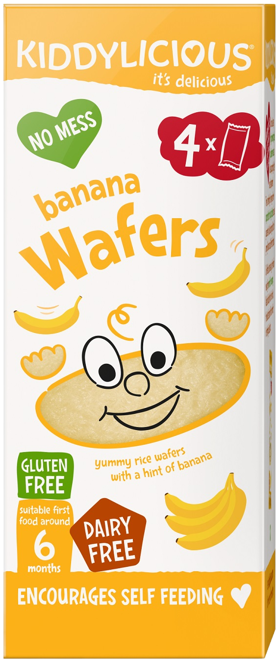 Kiddylicious oblátky banánové mini 4 x 4 g