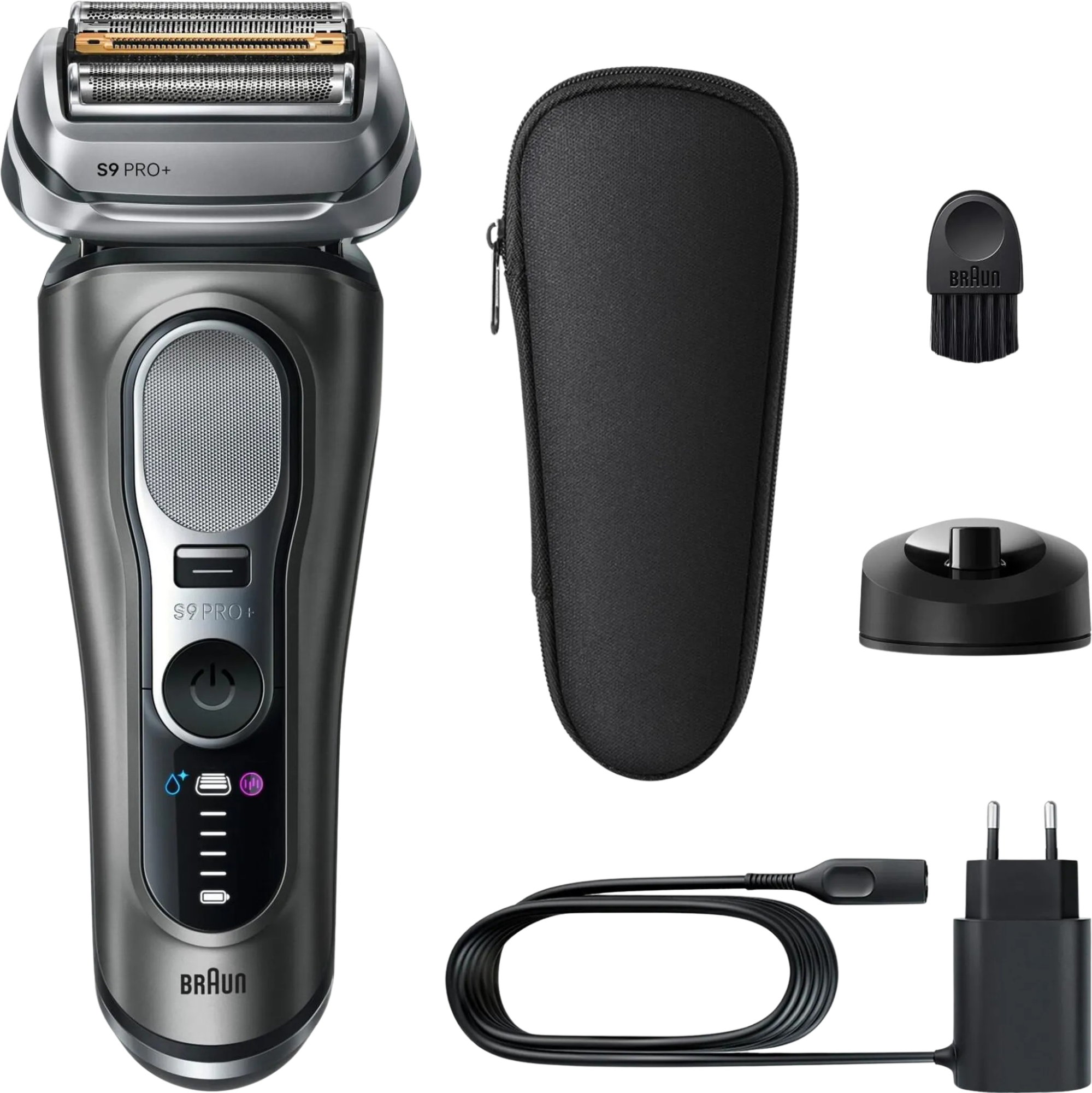 Braun Series 9 PRO+, 9615S Elektrický holiaci strojček, Tmavo šedá