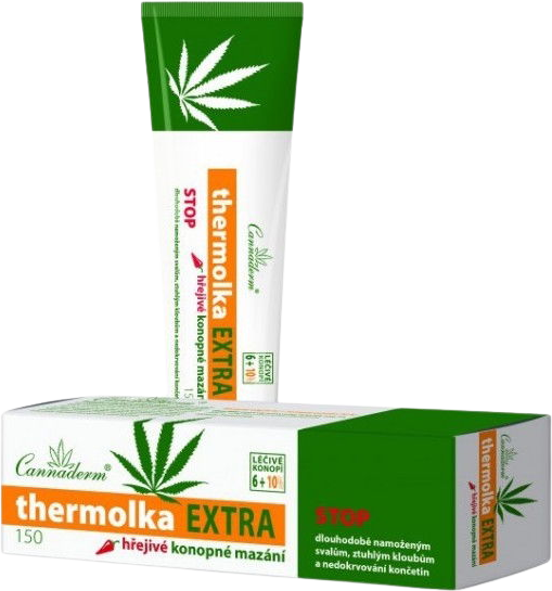 Cannaderm Thermolka Extra hrejivé konopné mazanie 150 ml