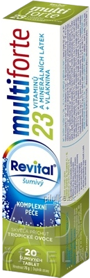 Revital Multi Forte s príchuťou tropické ovocie 20 šumivých tabliet