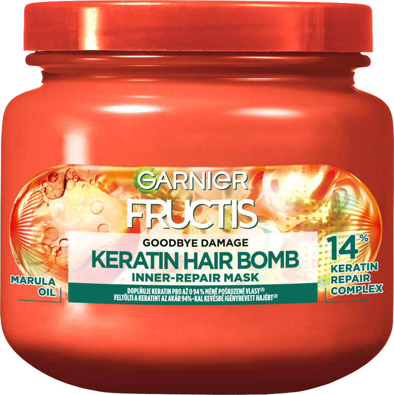 Garnier Fructis Goodbye damage keratin hair bomb maska na vlasy 320 ml