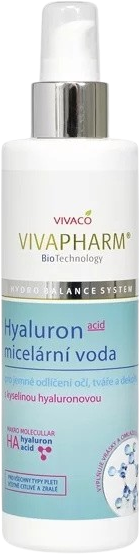 VivaPharm Micelárna voda s kyselinou hyalurónovou 200 ml