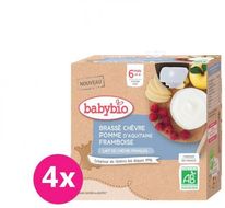Babybio desiata z kozieho mlieka s jablkom a malinami 4 x 85 g