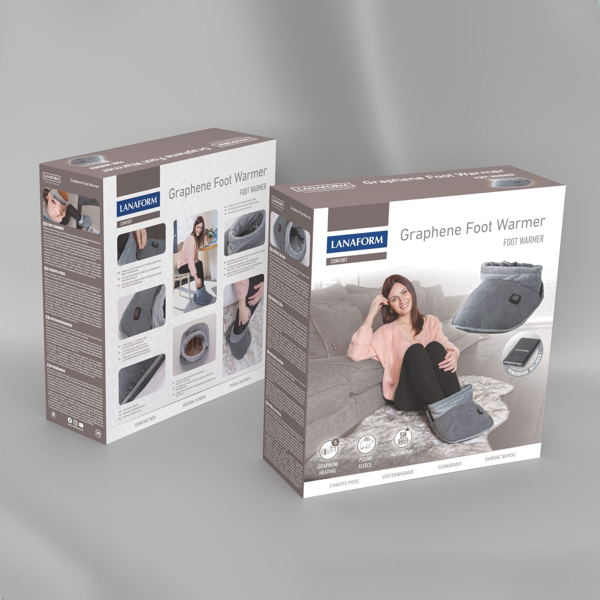 Lanaform Vyhrievaná papučka Graphene Foot Warmer