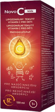 Novo C kids Lipozomálny tekutý vitamín C pre deti sirup 120 ml