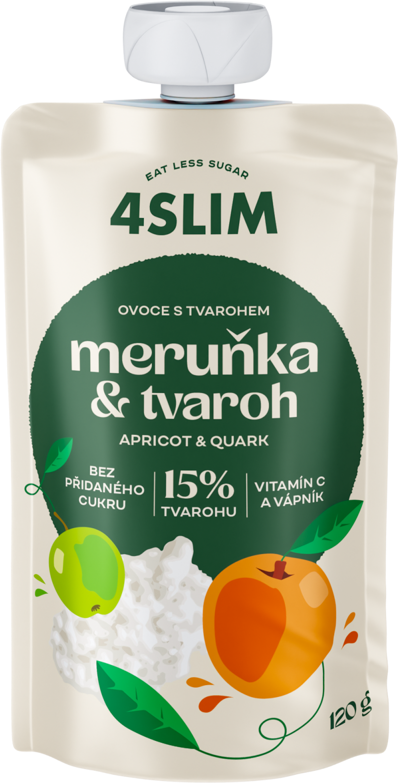 4Slim Marhuľa, tvaroh 120 g