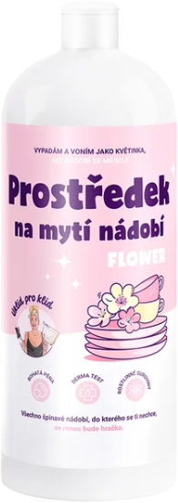Úklid pro klid Prostriedok na umývanie riadu Flower 1 l