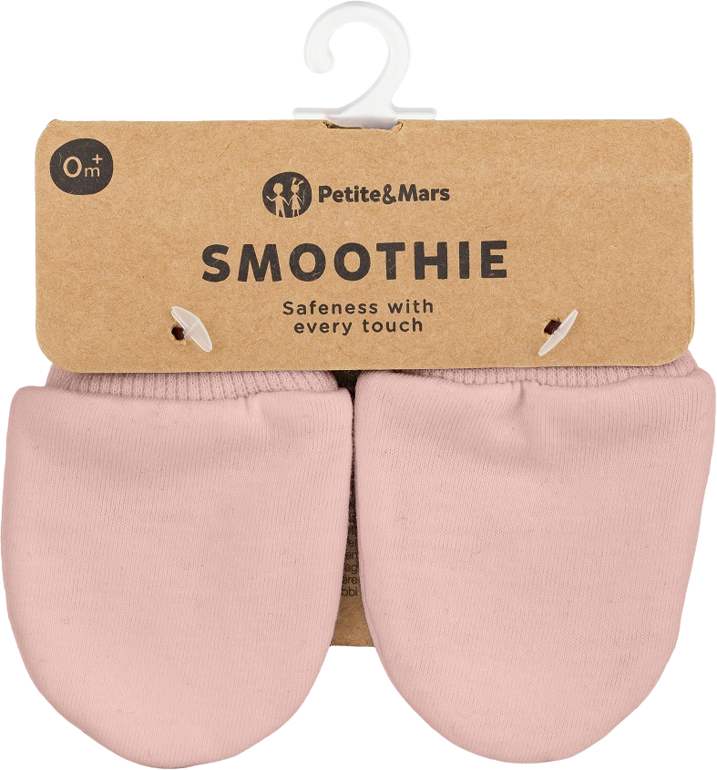 Petite&Mars Rukavičky dojčenskej Smoothie Delicate Pink