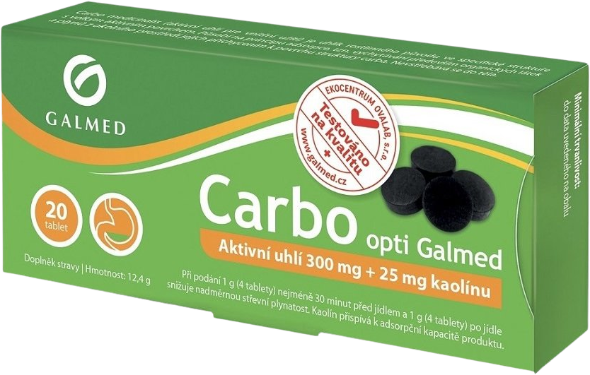 Galmed Carbo medicinalis opti Galmed 20 tabliet