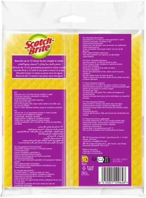 3M Scotch-Brite™ Classic hubová utierka, farebný mix 3 ks