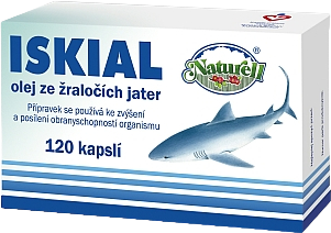 Naturell Iskial olej zo žraločej pečene 120 kapsúl