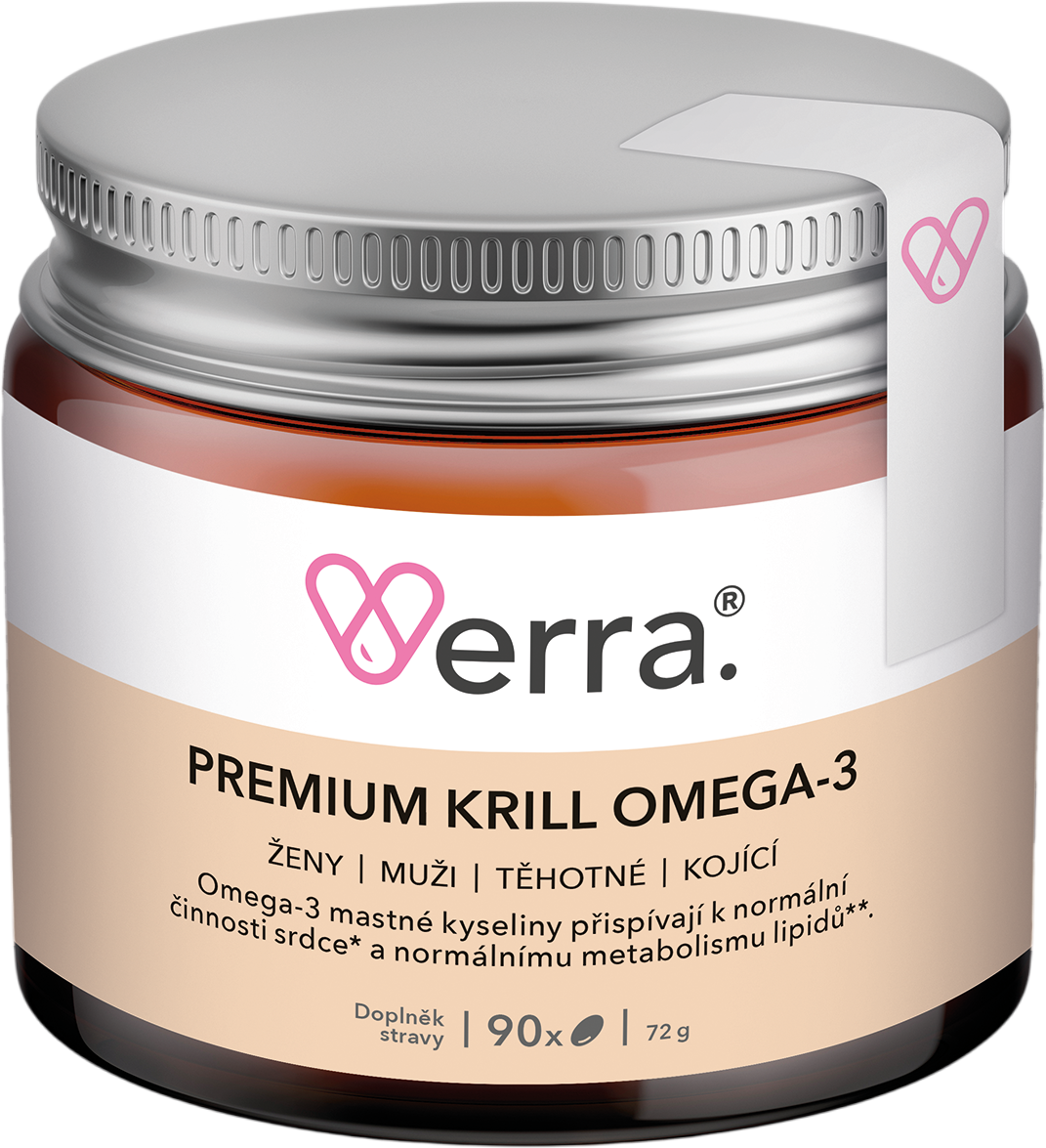 Verra Premium Krill Omega-3 90 mäkkých kapsúl