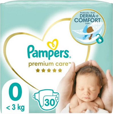 Pampers Premium Care S0 <3kg 30 ks