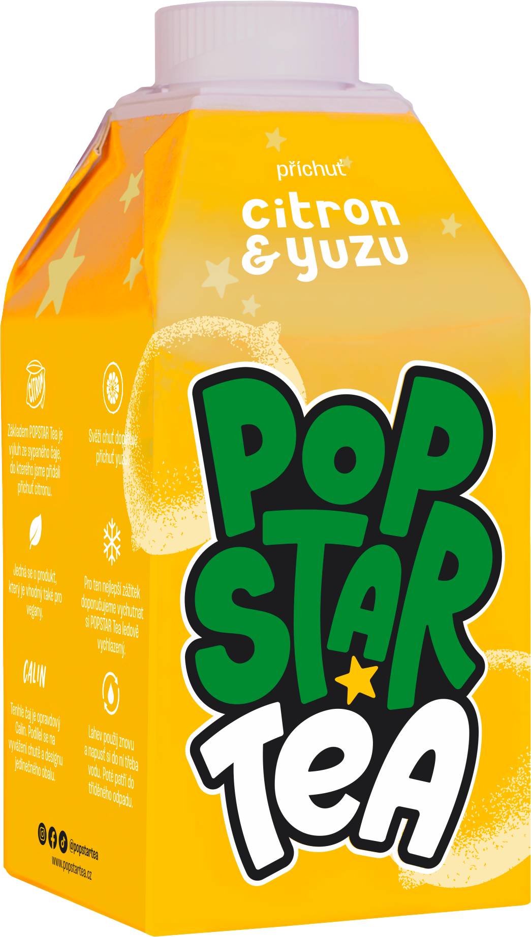 POPSTAR Tea Citrón & Yuzu 0.5 l