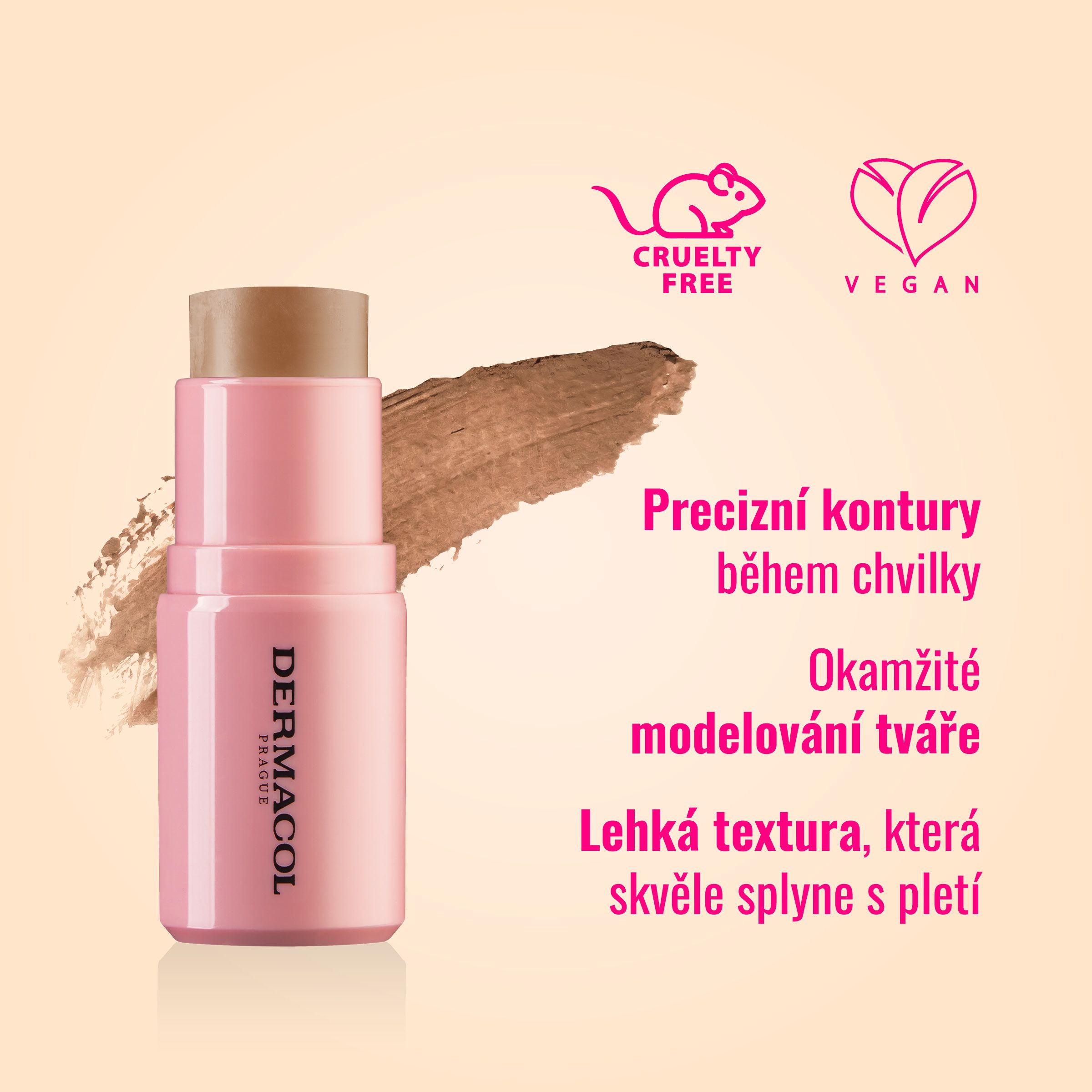 Dermacol Contour Stick č.2 Warm Mocha 7 g