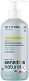 Attitude 2v1 detské telové mydlo a šampón pre citlivú pokožku s ovsom, sensitive skin baby 473 ml