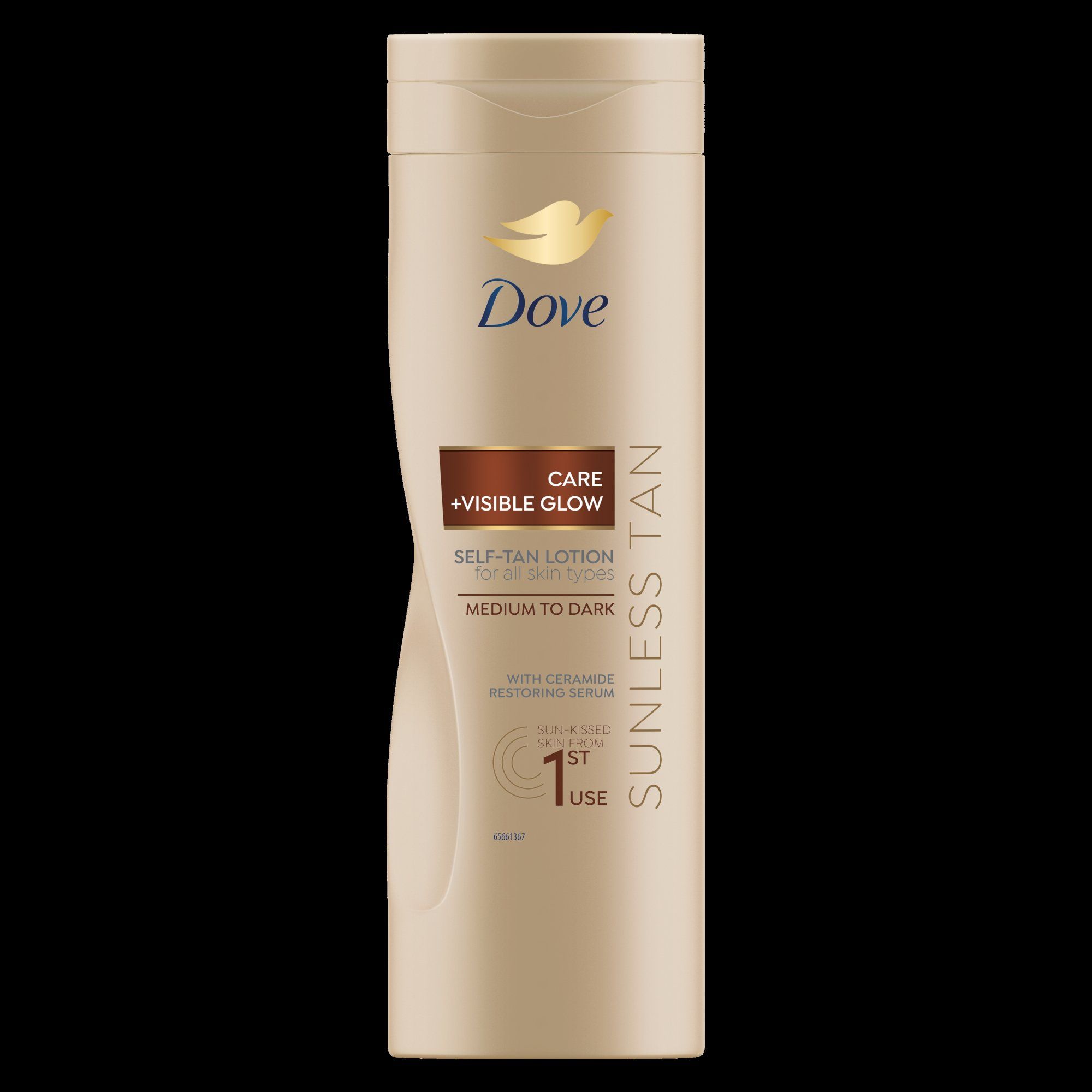 Dove Care&Glow samoopaľovacie mlieko Dark 400 ml