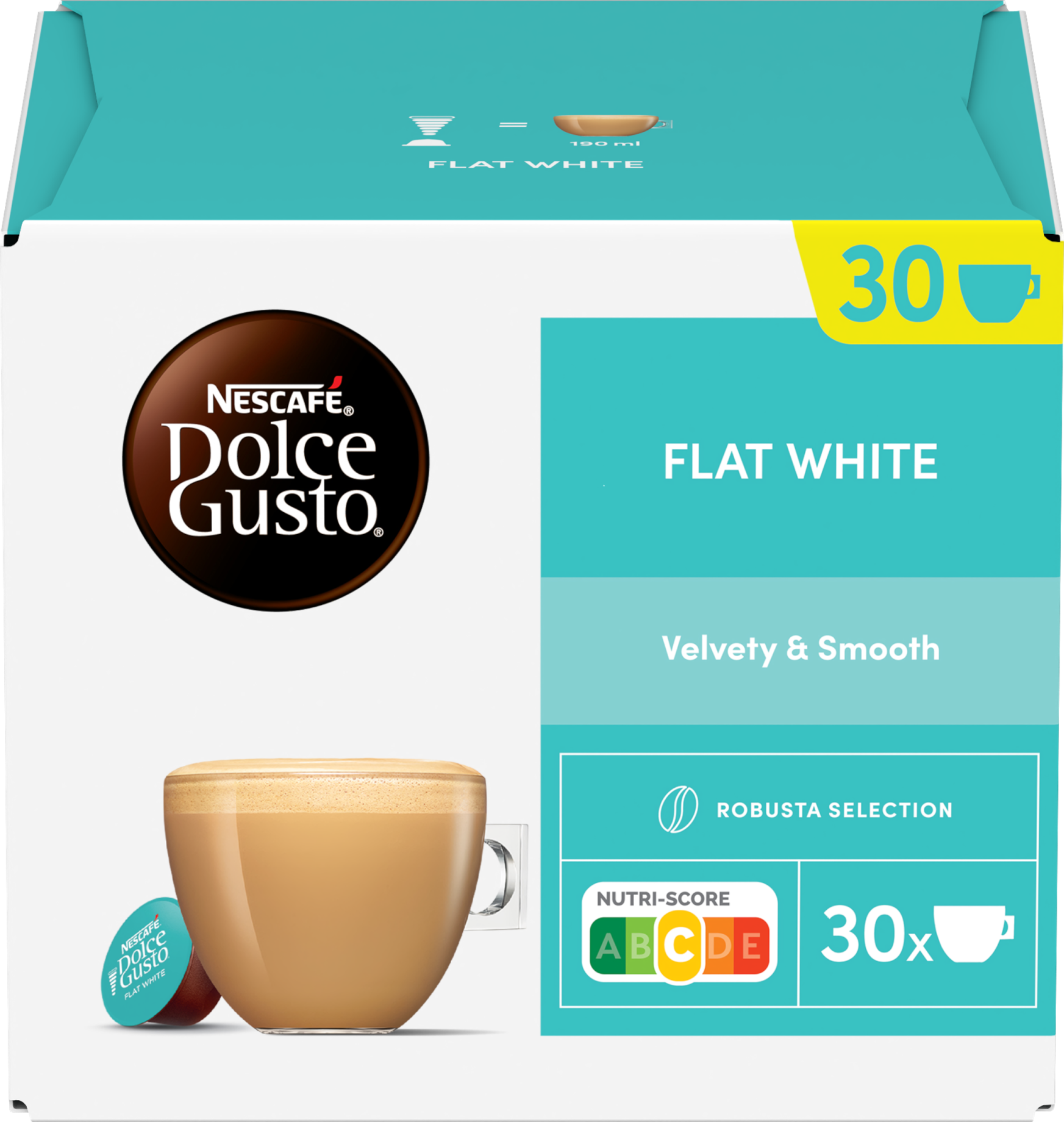 Nescafé Dolce Gusto® Flat White – kávové kapsule 30 kapsúl
