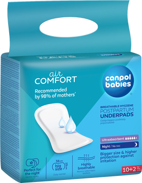 Canpol babies Popôrodné nočné vložky - ultra absorbent, 10 ks