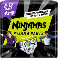 Ninjamas Absorpčné spodné prádlo chlapec 8-12 rokov (27-43 kg), Kozmické lode 9 ks