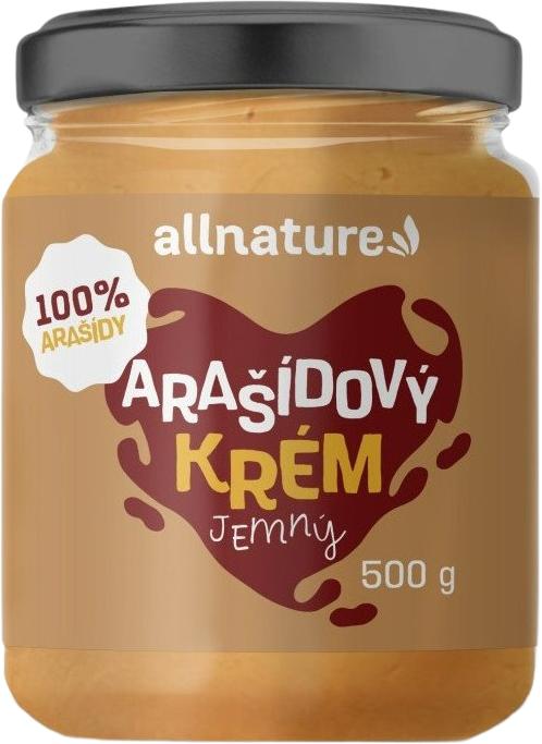 Allnature Arašidové maslo jemné 500 g