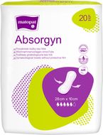 Absorgyn popôrodné gynekologické vložky bez fólie 28 cm x 10 cm, 20 ks