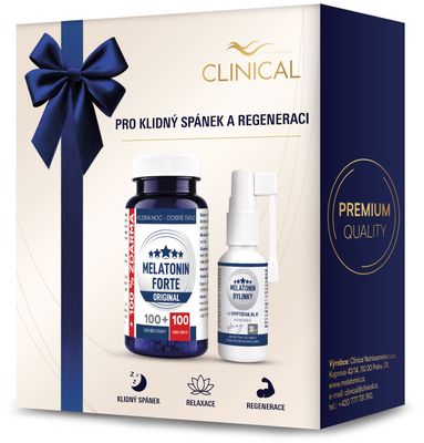 Clinical Melatonín Forte Original + Melatonín sprej 1+1 30 tabliet