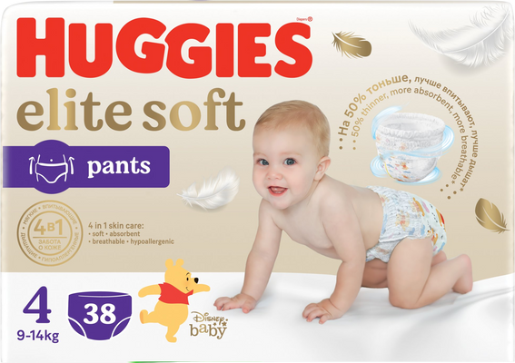 Huggies® Elite Soft Pants 4 38 ks