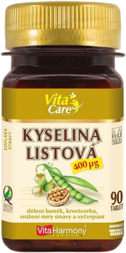 VitaHarmony Kyselina listová 400μg 90 tabliet