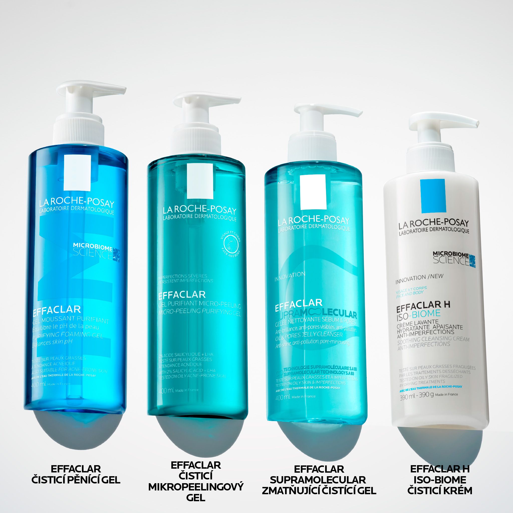 La Roche-Posay Effaclar Supramolecular Matujúci čistiaci gél na mastnú pleť 400 ml