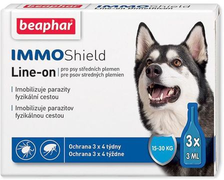 Beaphar Line-on IMMO Shield pre psy M 3 x 3 ml