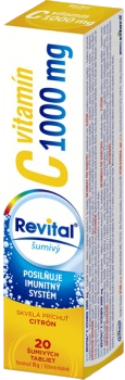 Revital Vitamín C 1000 mg s príchuťou citrón 20 šumivých tabliet