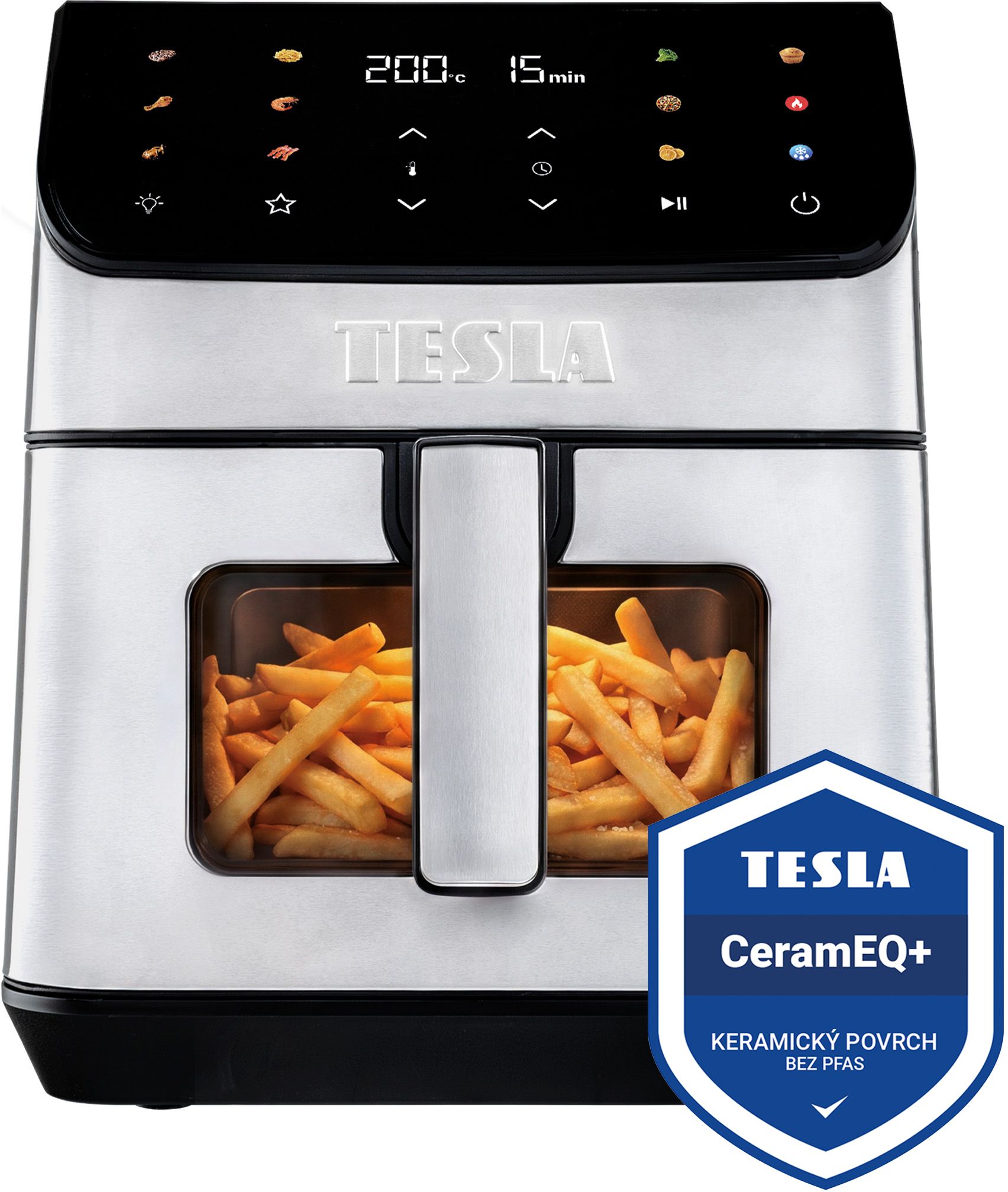 Tesla AirCook DualHeat QD65 XXL - multifunkčná duálna digitálna teplovzdušná fritéza