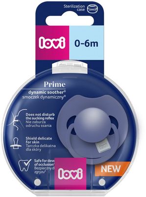 LOVI Cumlík silikónový dynamický Prime 0-6m Blue