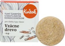 Kvitok Tuhý šampón s kondicionérom Vzácne drevo 25 g